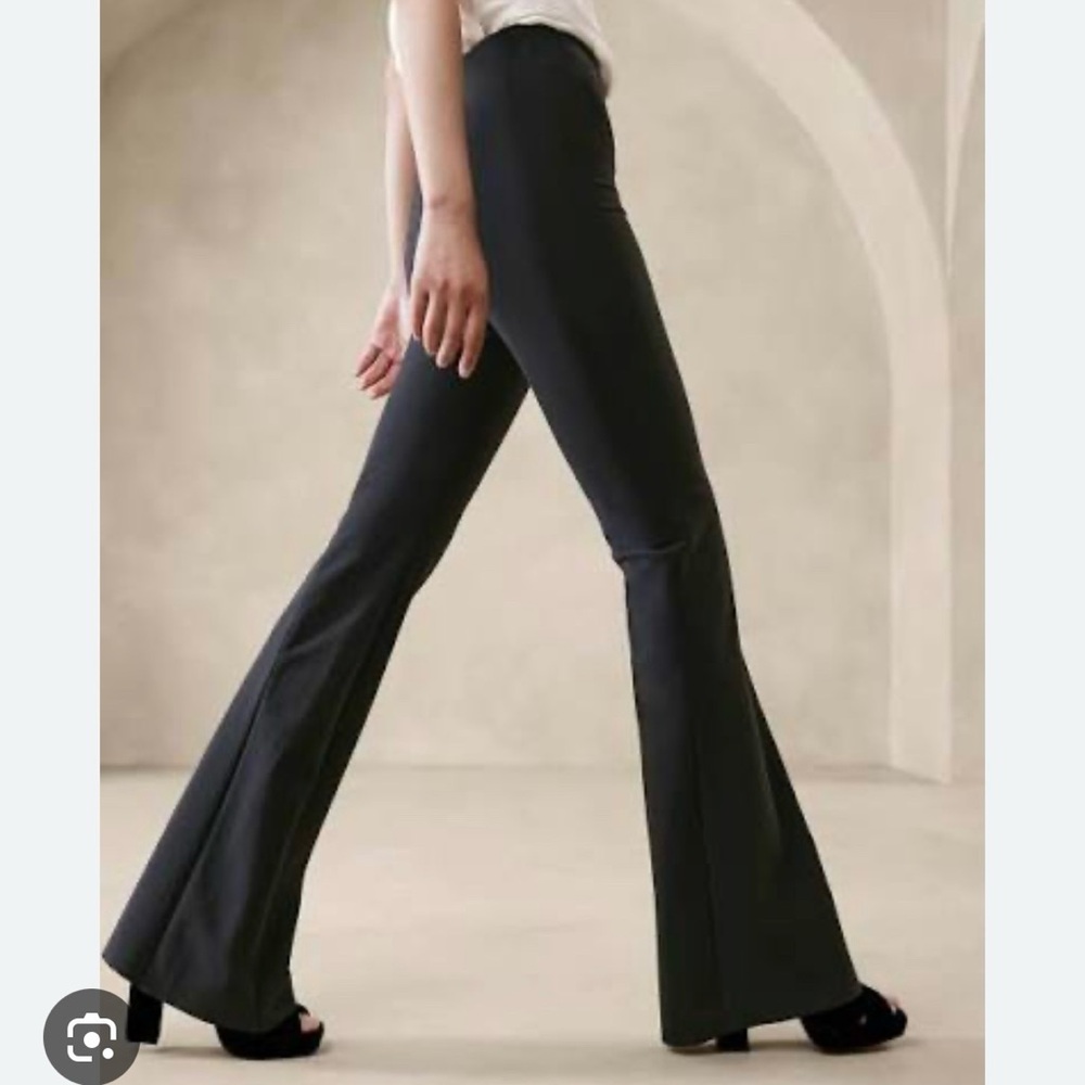 BR Black Flare Trousers